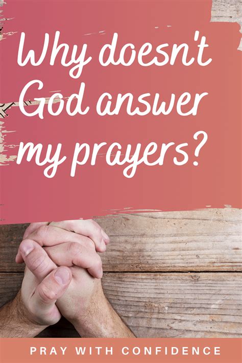 why god does not answer prayer